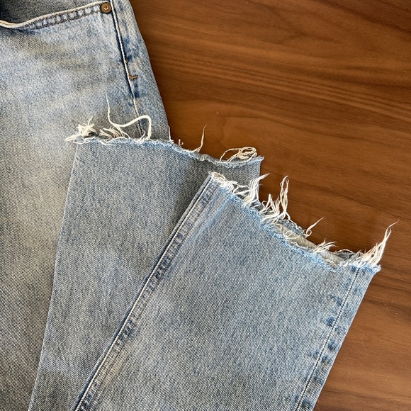 Agolde Riley High Rise Straight Crop Jeans - Picture 7 of 8